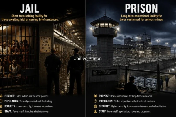 Jail vs Prison