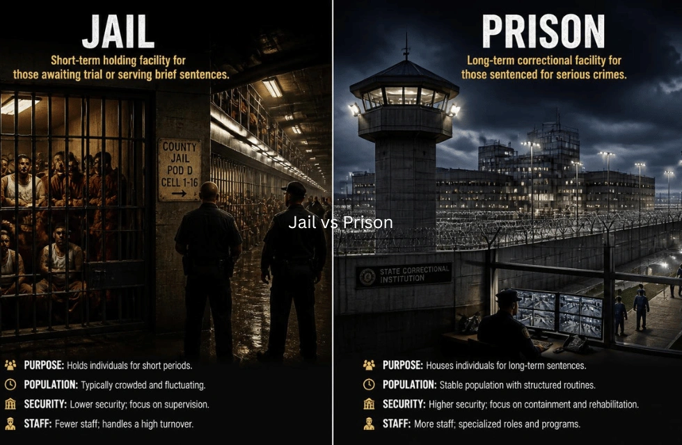 Jail vs Prison